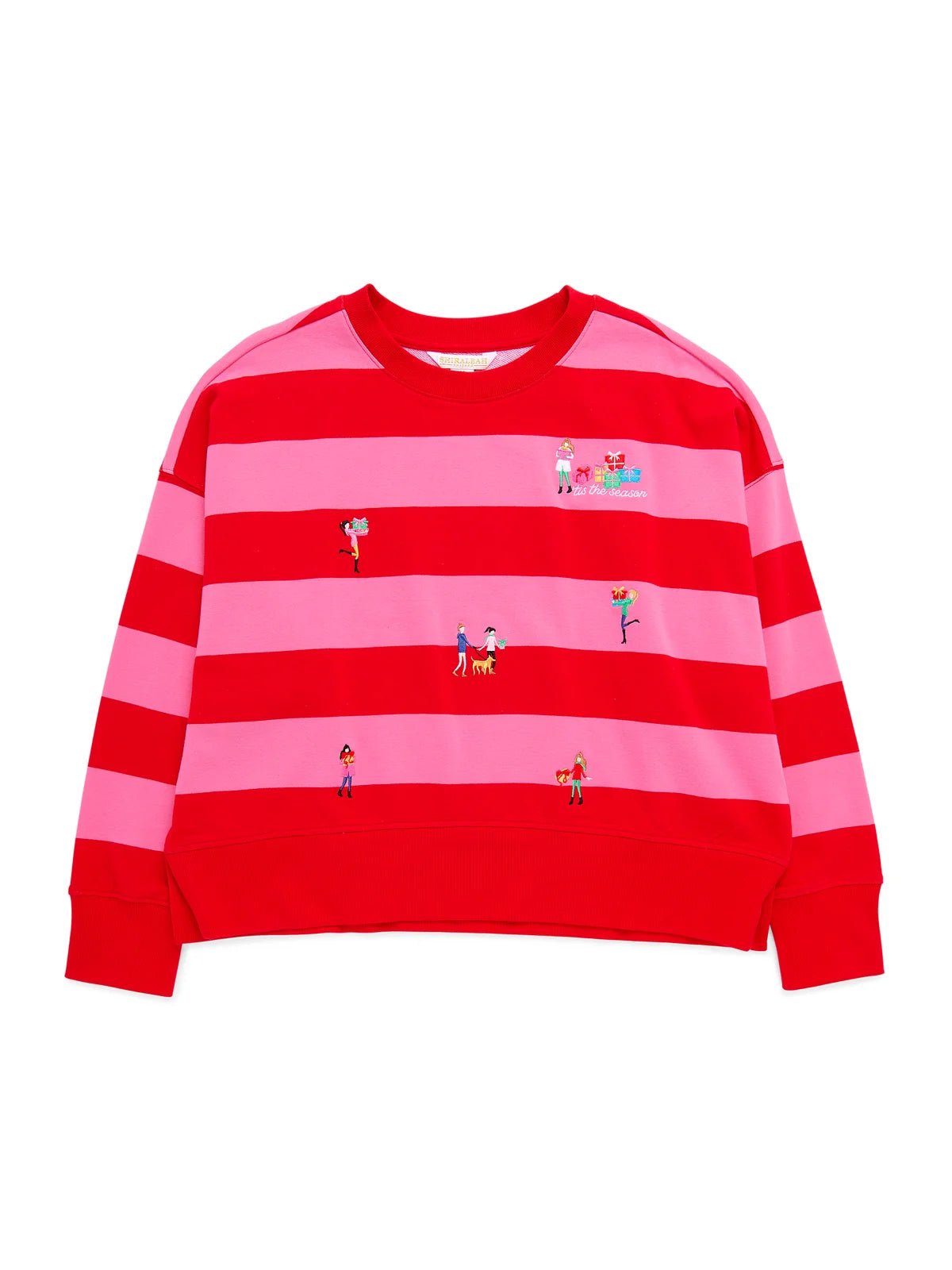 Shiraleah: Gifting Embroidery Relaxed Sweatshirt