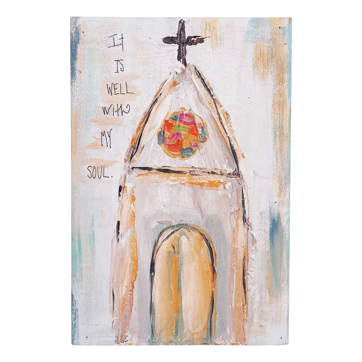 Glory Haus: It Is Well Church Wood Block