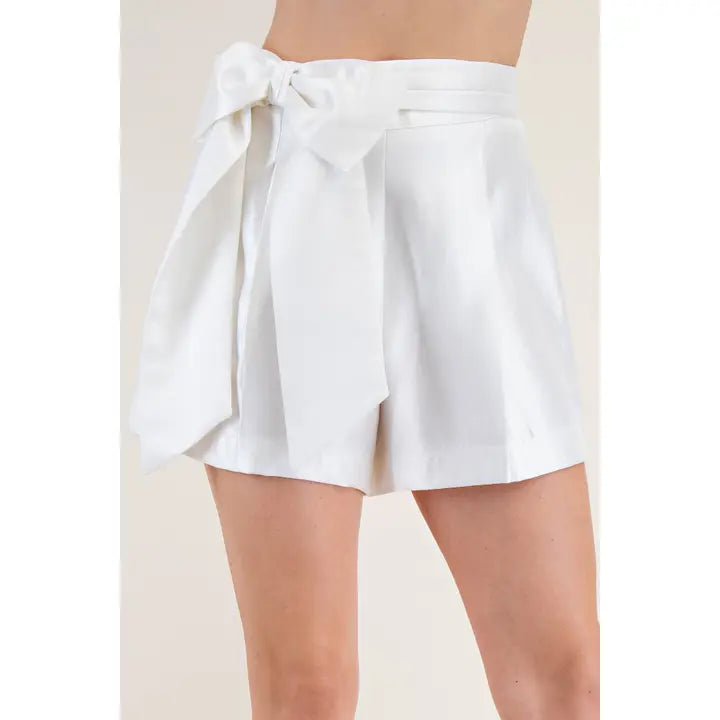 High Waist Bow Shorts