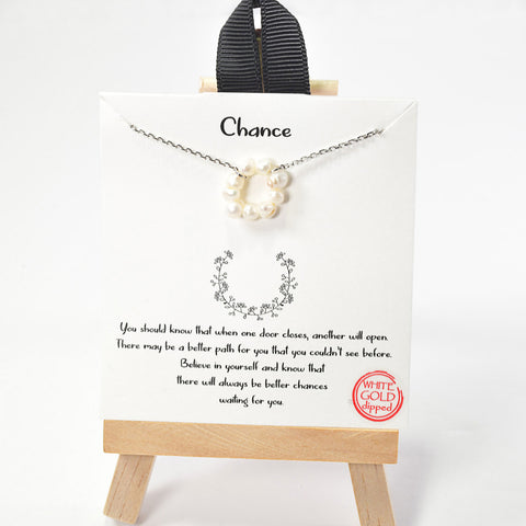 "Chance" freshwater pearl bead necklace