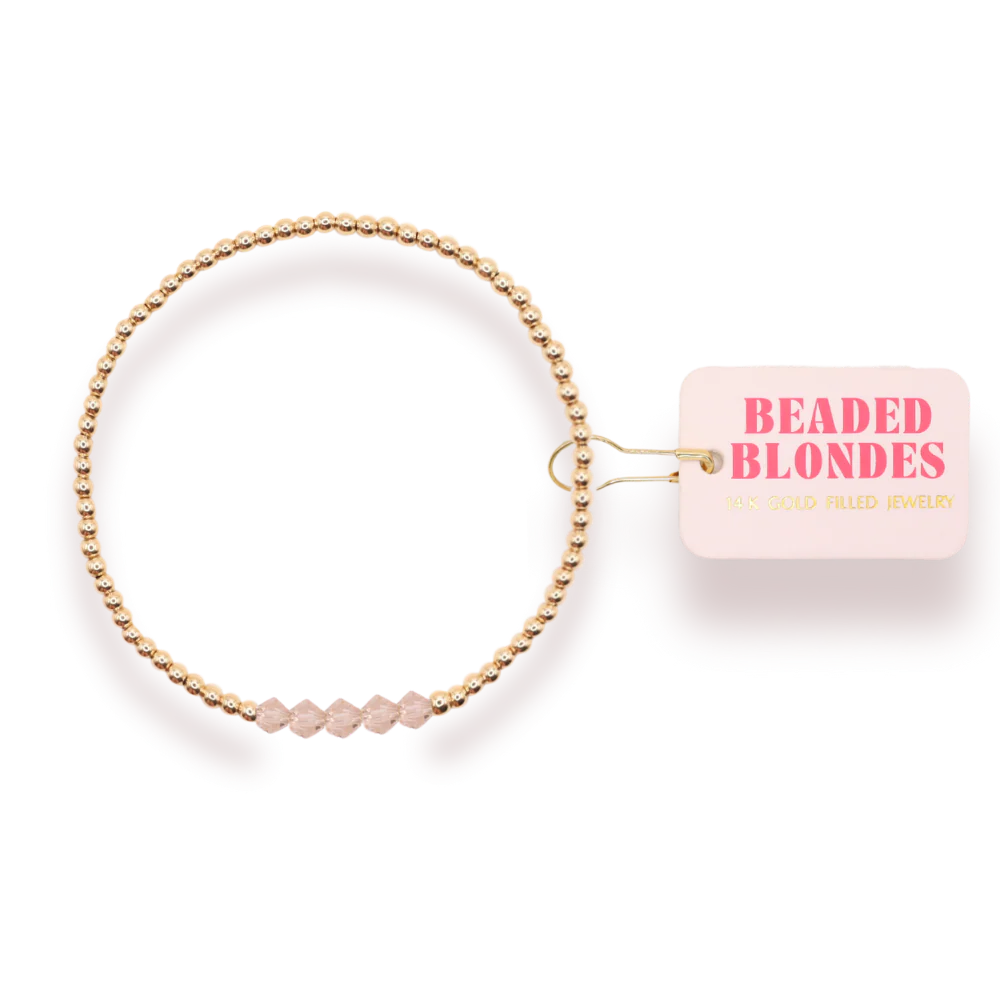 Beaded Blondes Champagne Kim Bracelet