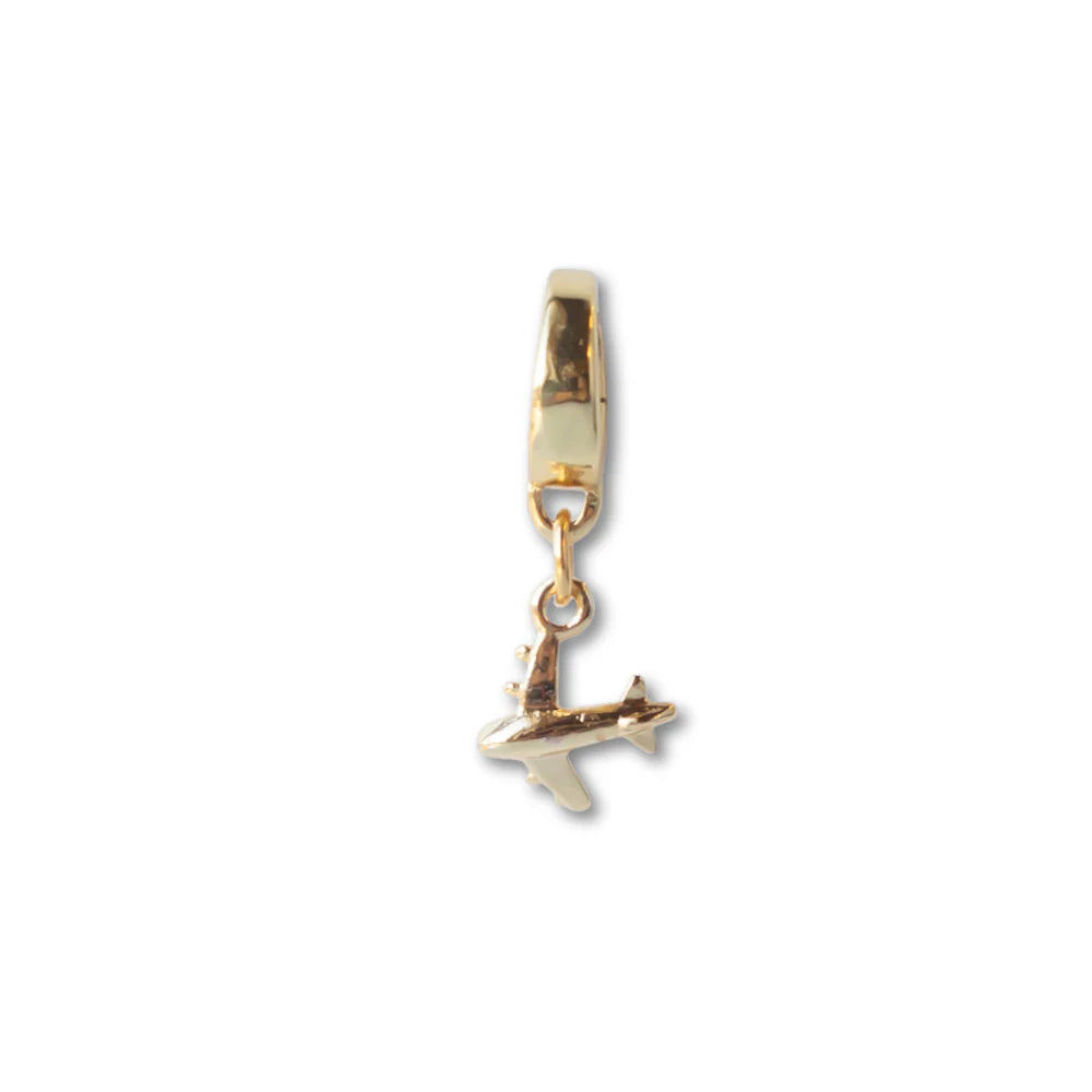 Airplane Charm, Gold