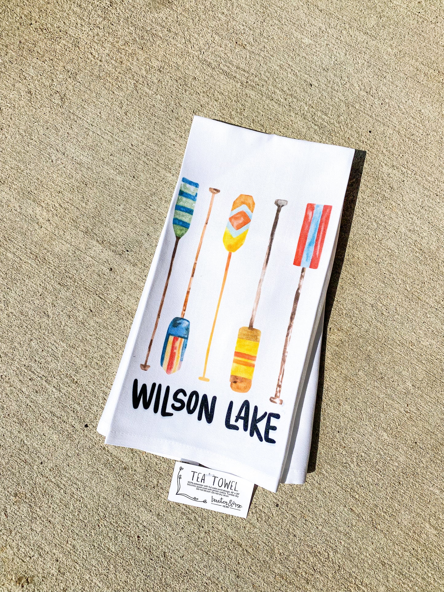 Baxter & Me Wilson Lake Tea Towel