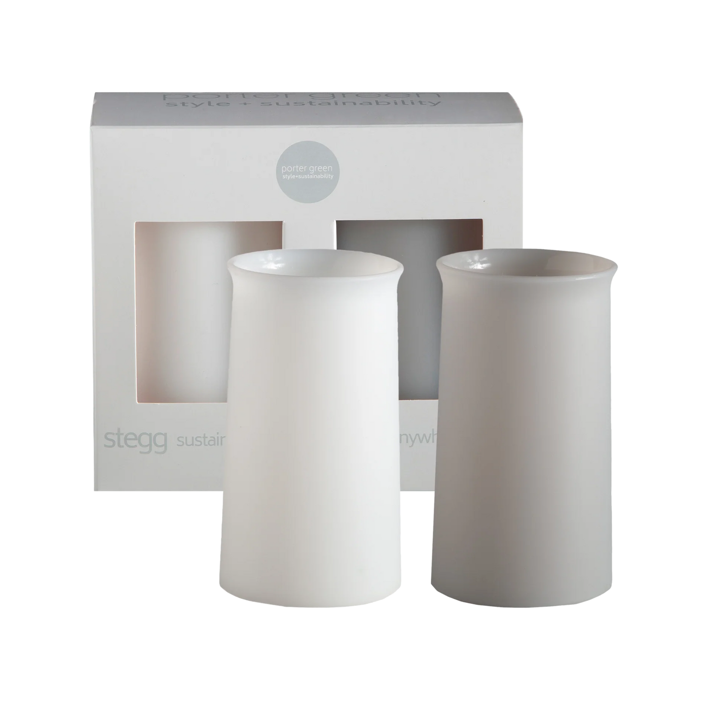 Porter Green Silicone Highball Glasses
