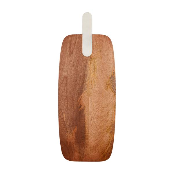 Mudpie Wood Board with Marble Handle