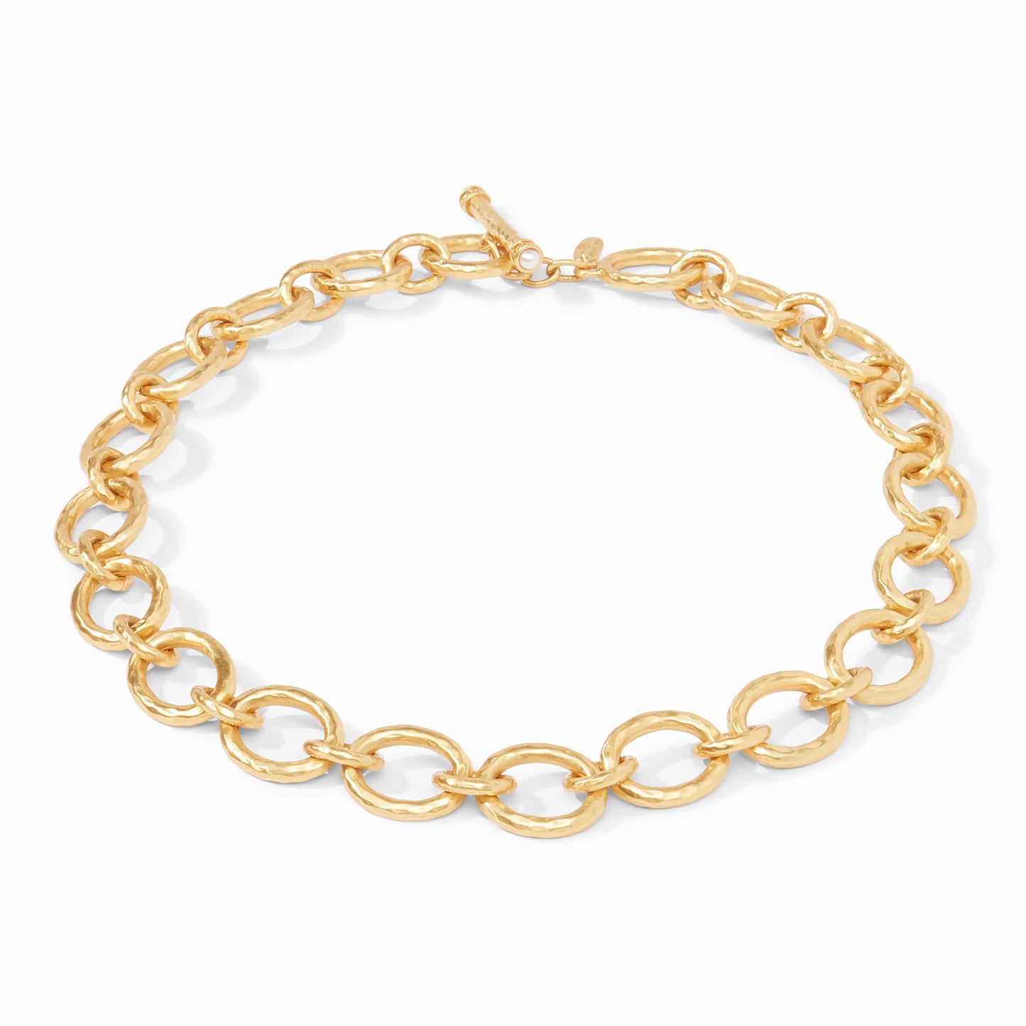 JULIE VOS Catalina Demi Link Necklace - Gold & Pearl