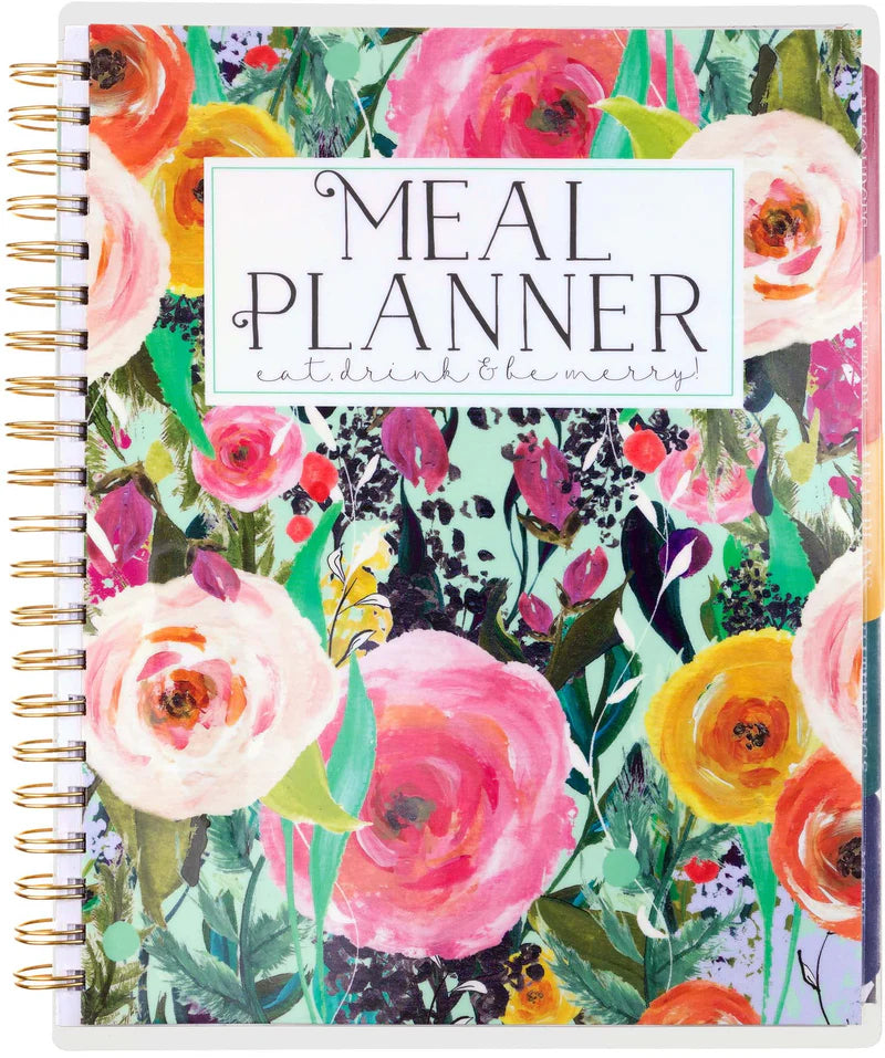 Floral Guided Meal Planner 9x12