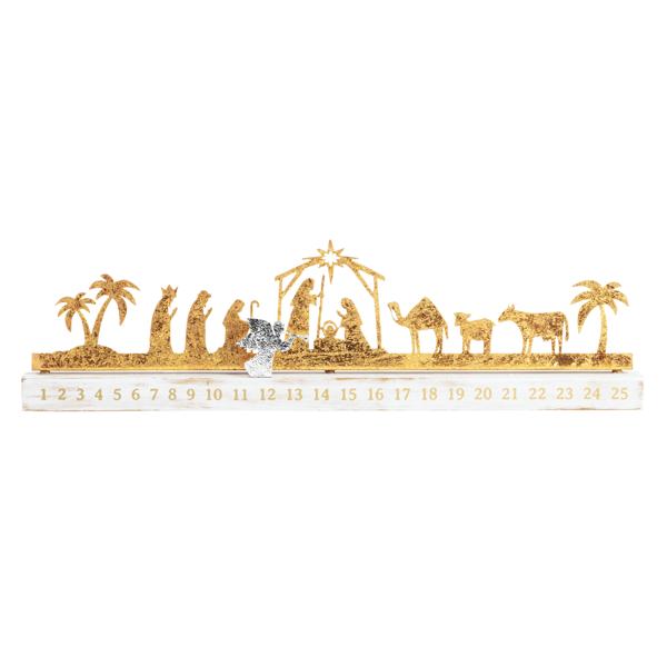 Mudpie Gold Nativity Countdown