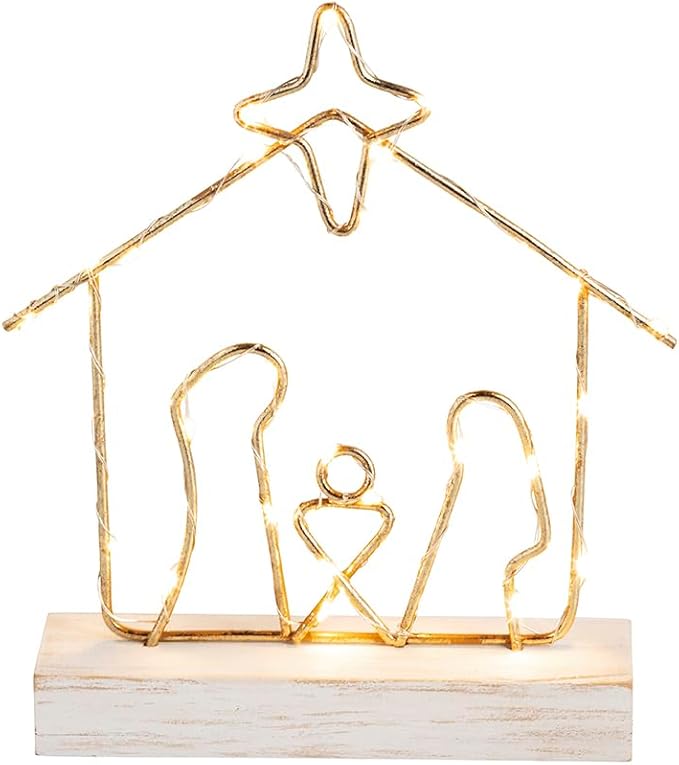 Mudpie LED Wire Nativity Sitter