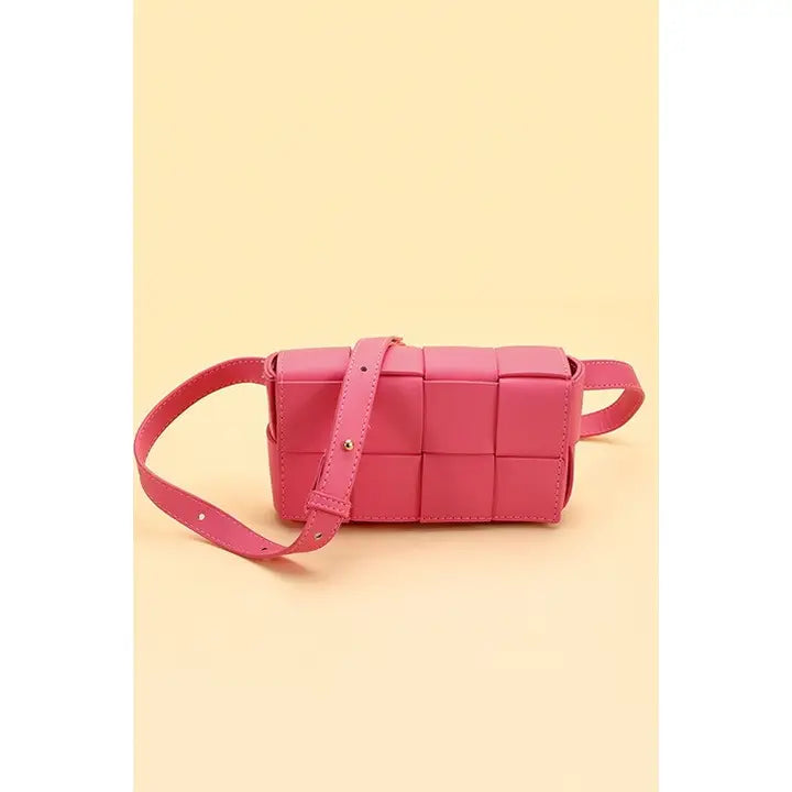 Josslyn Woven Leather Crossbody Sling