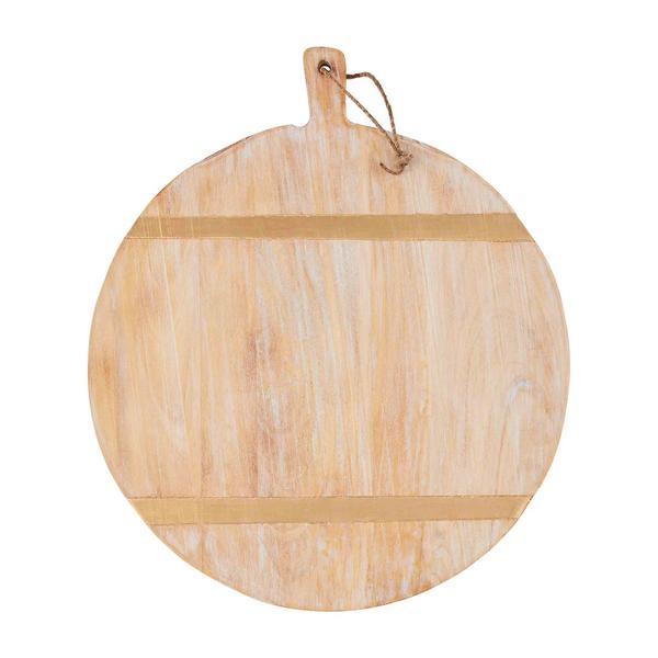 Mudpie Round Gold Strapped Boards