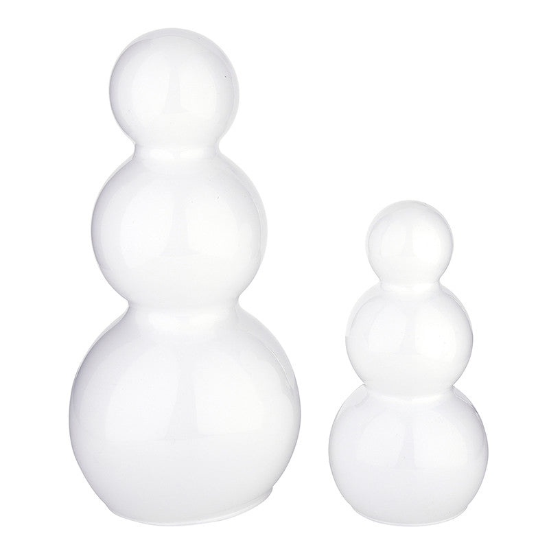 Santa Barbara: Glass Snowman