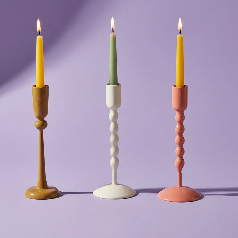 Hazel Mazel: Enameled Metal Taper Holder