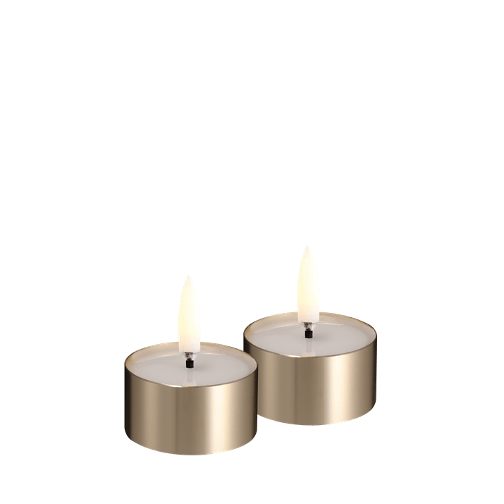 Uyuni: Melted White Brass Finish Tealight