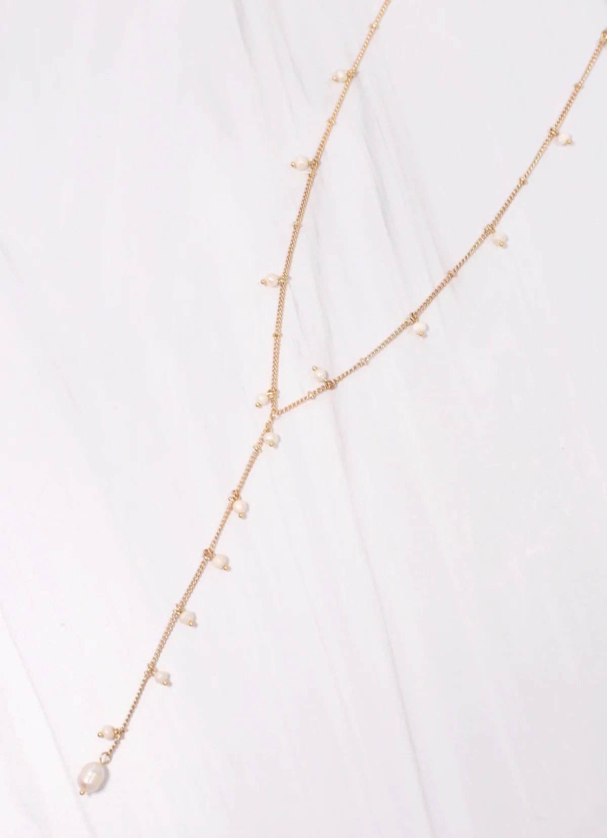 Wrighty Pearl Y Necklace