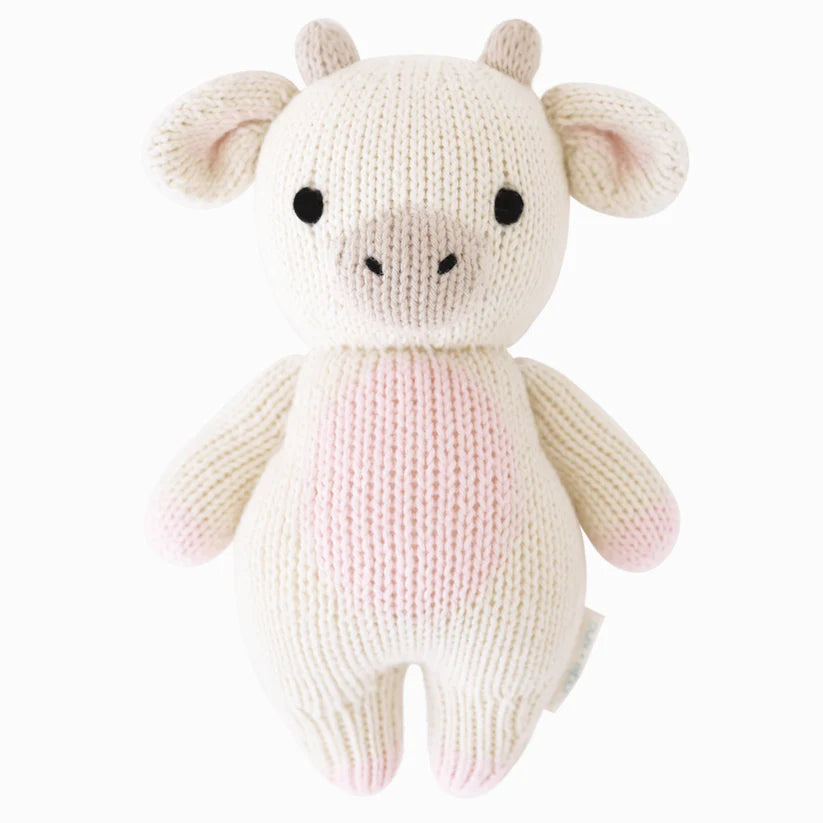 Baby Cow (Strawberry) Knit Animal