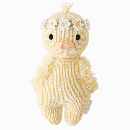 Baby duckling (ivory floral) Knit Animal