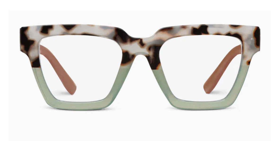 Peepers: Take A Bow Chai Tortoise/Green