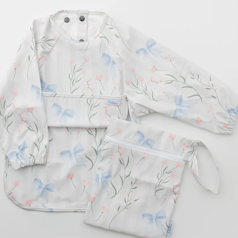 Calla And Friends: The Grayson Long Sleeve Bib  6-36M