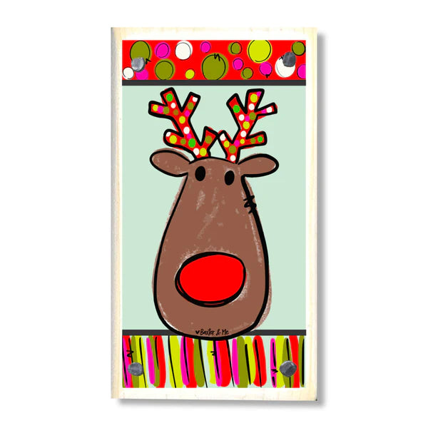 Reindeer Happy Block