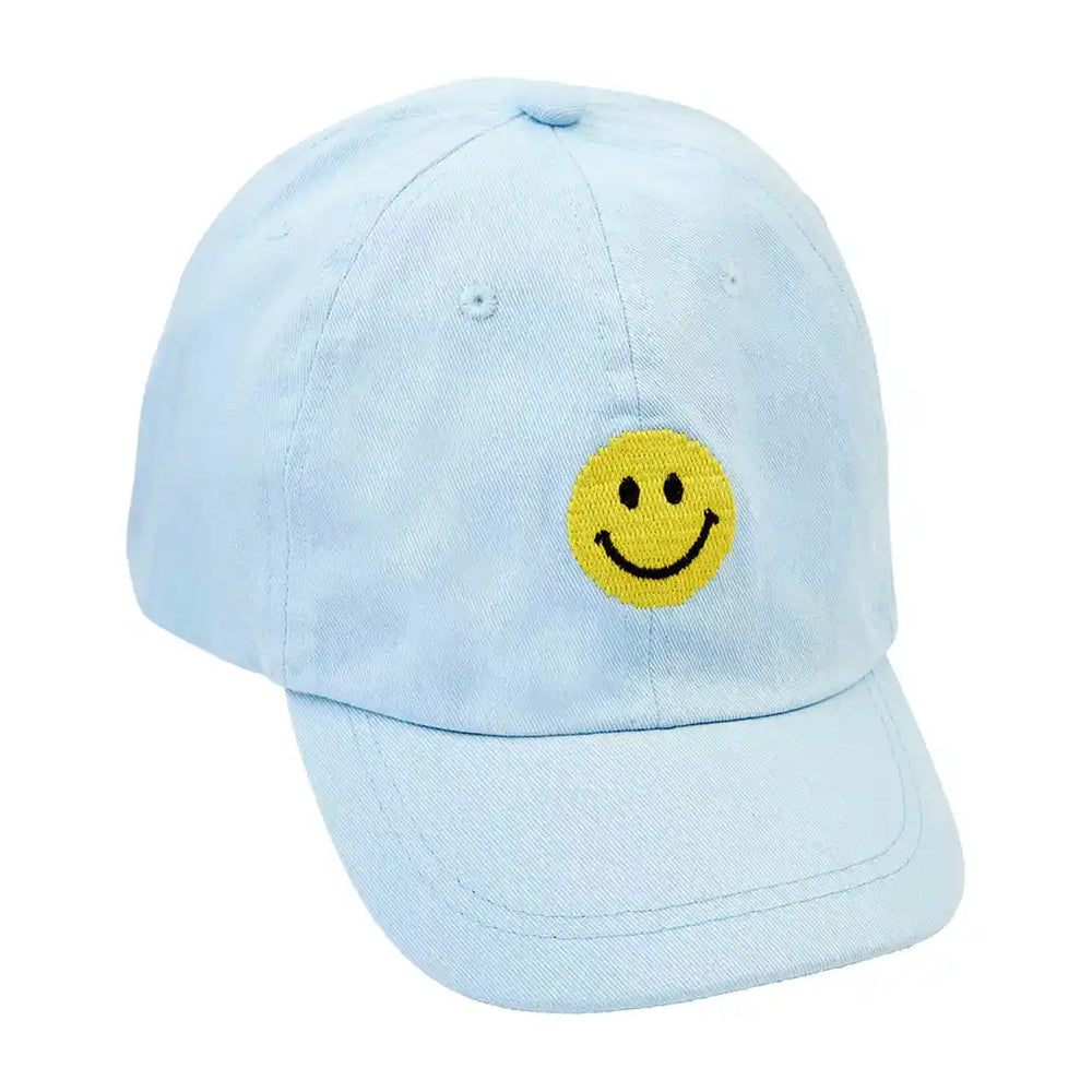 SMILEY FACE EMBROIDERED TODDLER HAT