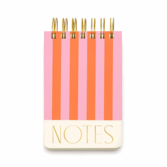 Twin Chunky Wire Notepad - Purple Stripes