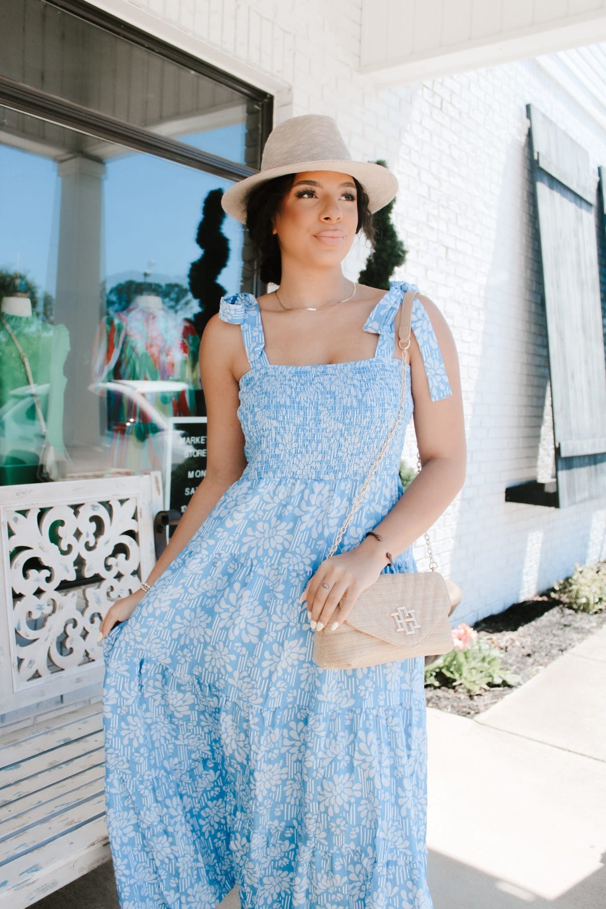 First Blooms Blue Dress