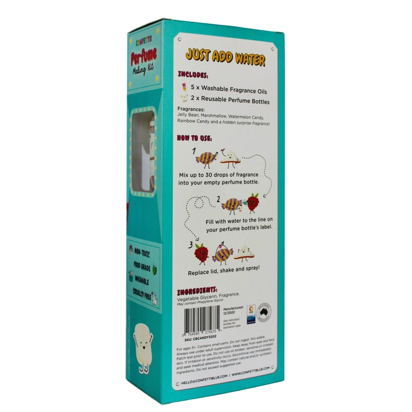Confetti Blue Scented Kids Perfume Making Kit