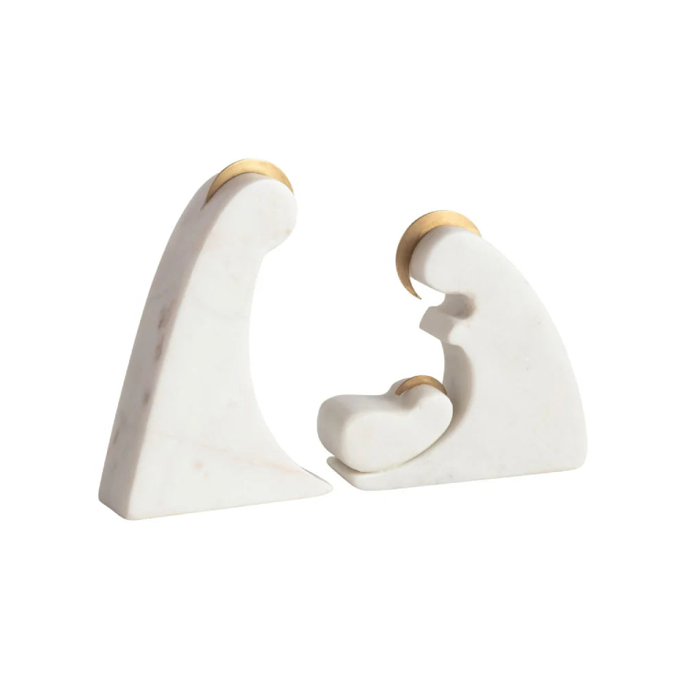 Mud Pie Gold Marble Nativity