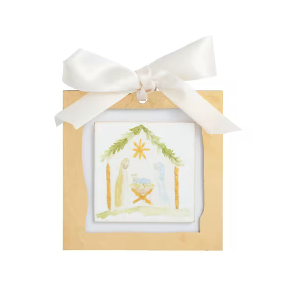 Mud Pie: Gold Frame Ornament
