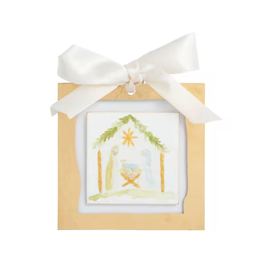 Mud Pie: Gold Frame Ornament