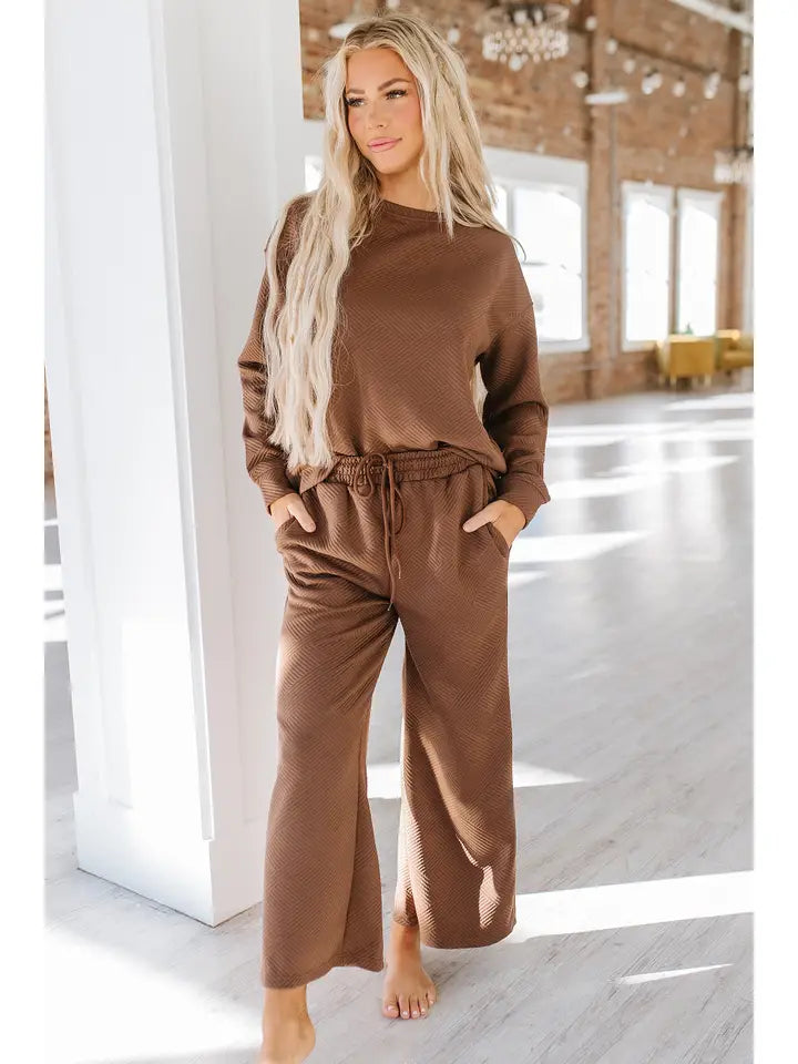 Alex Textured Long Sleeve Set