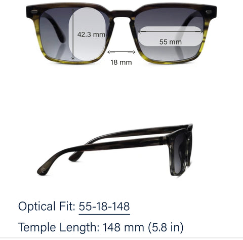 Peepers: Shasta Green Ombré Horn Bifocal Sun