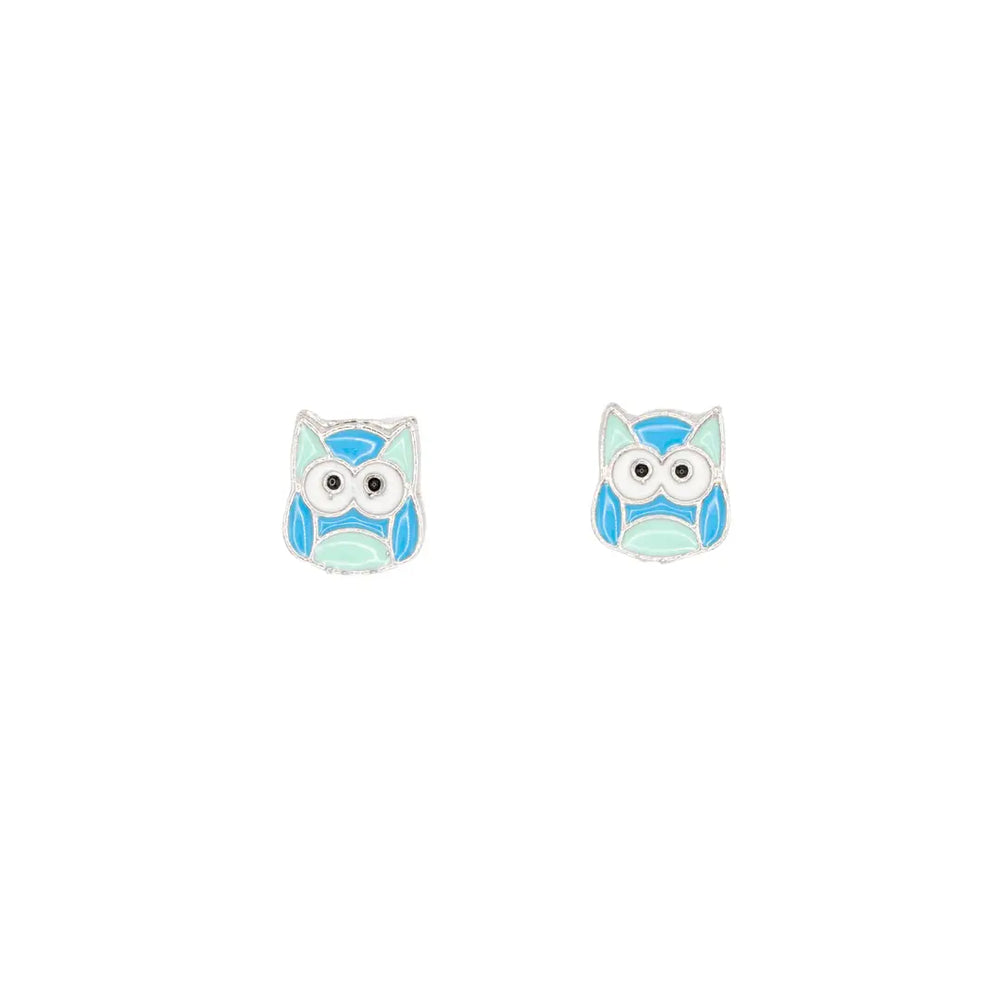 Owl Enamel Earrings