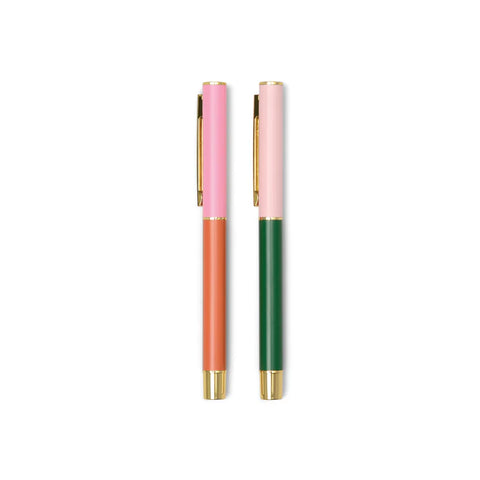 Color Block Pens - Set of 2