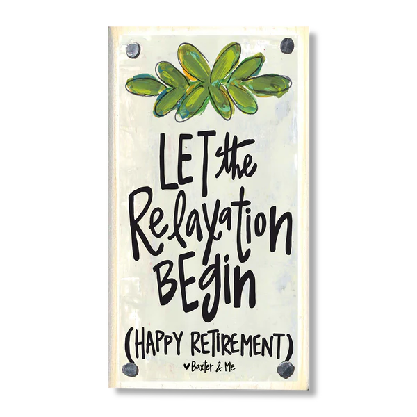 Relaxation Retirement Happy Block