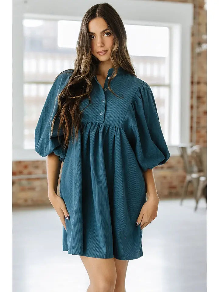 Jakell Button Corduroy Dress