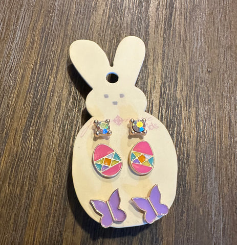 Bunny 3 pack Earrings