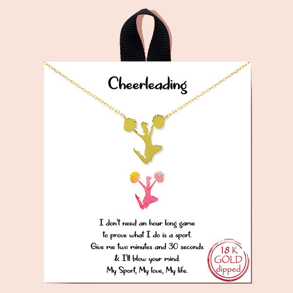 "Cheerleading" , pendant necklace