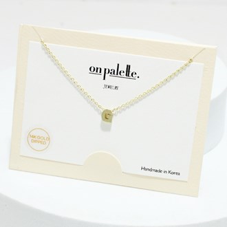 dainty initial letter necklace/14k gold dipped