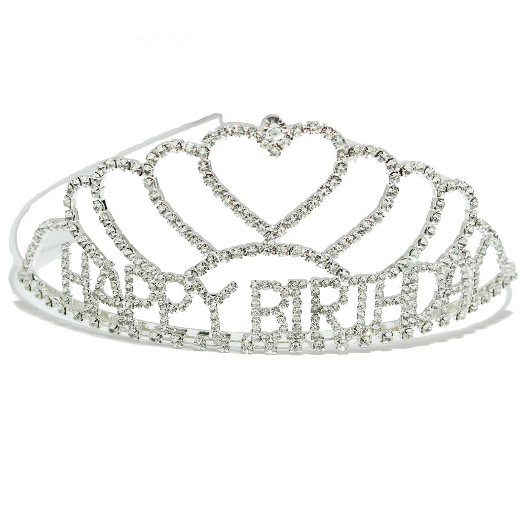 "HAPPY BIRTHDAY" heart tiara