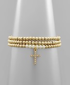 Tell Your Tale Gold Bracelet Stack