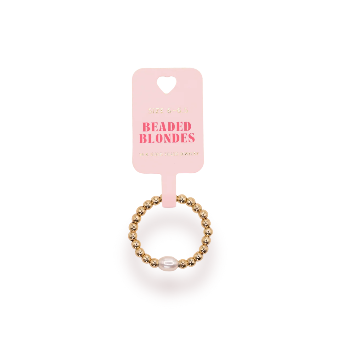 Beaded Blondes: Haley Pearl Ring