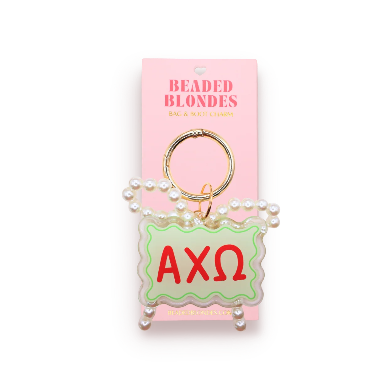 Beaded Blondes: Sorority Bag & Boot Charm
