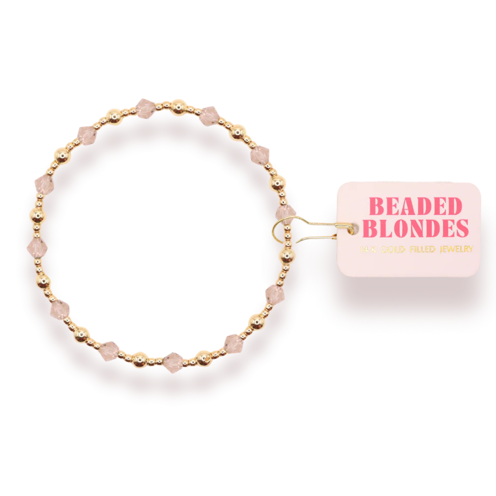 Beaded Blondes Champagne June Bracelet