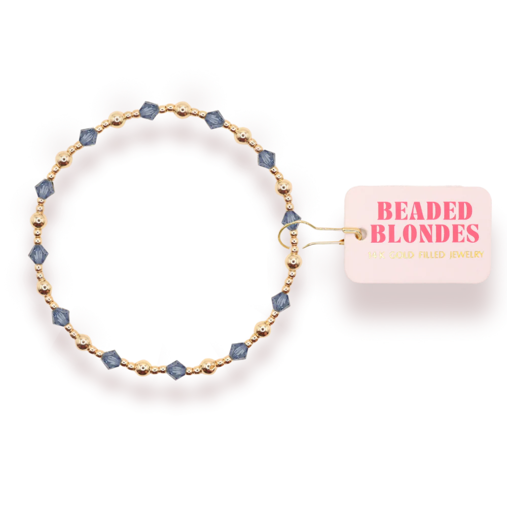 Beaded Blondes Ice Blue June Bracelet (Copy)