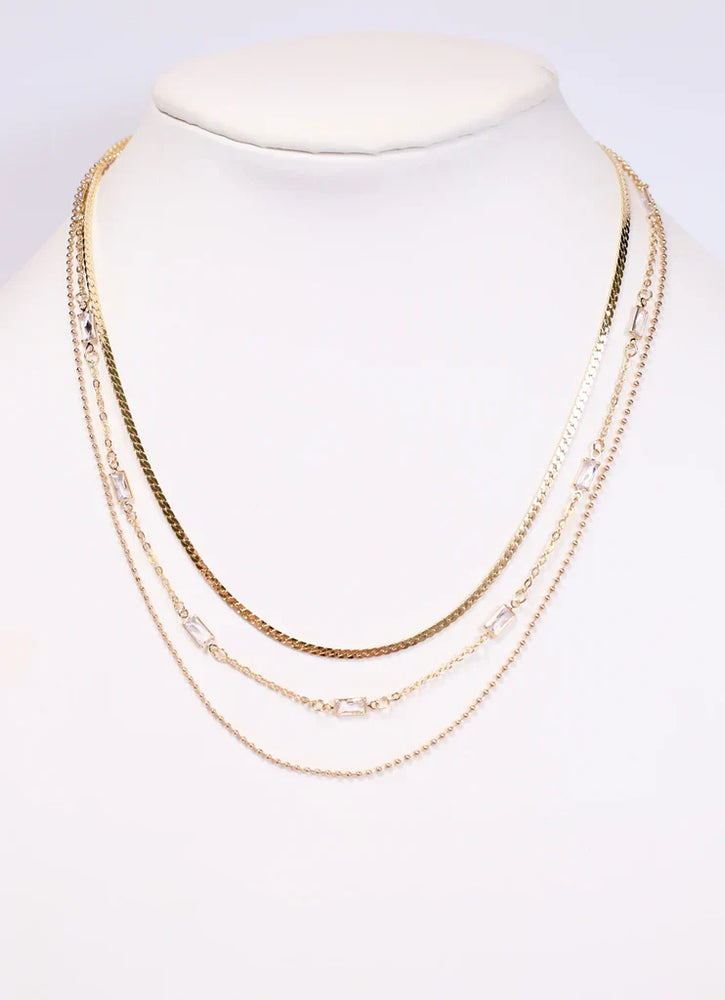 Shafir Layered CZ Necklace