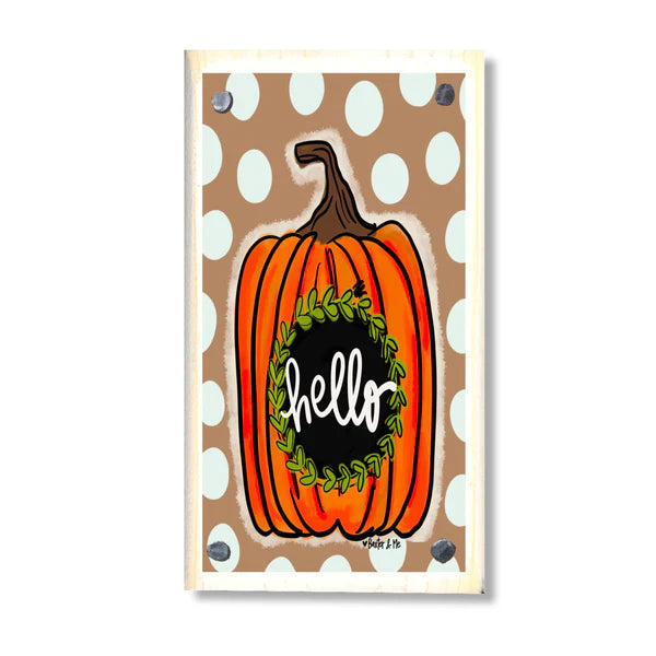 Hello Pumpkin Happy Block