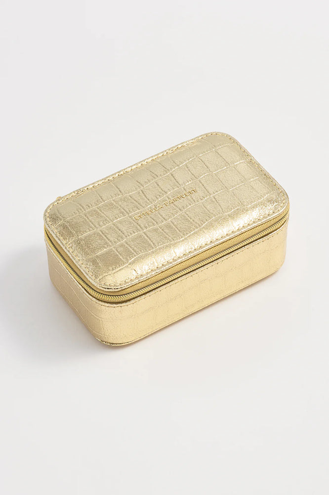 Metallic Gold Mini Jewellery Box