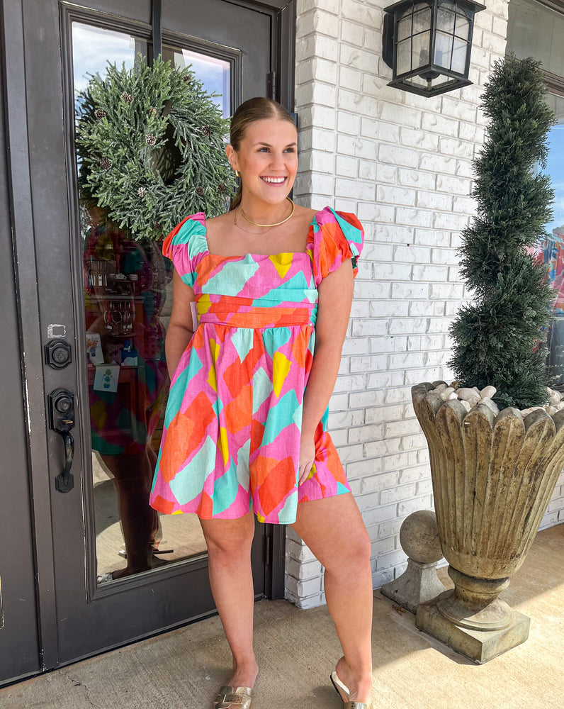 Jacey Print Romper